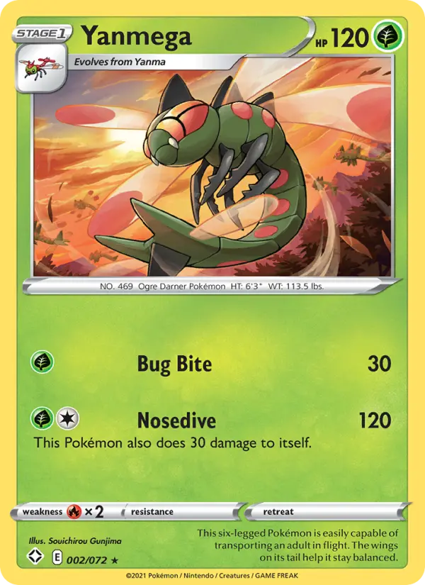 Yanmega — Shining Fates card #2