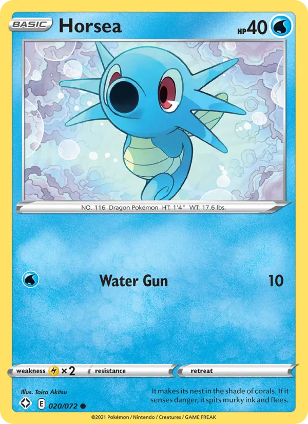 Horsea — Shining Fates card #20