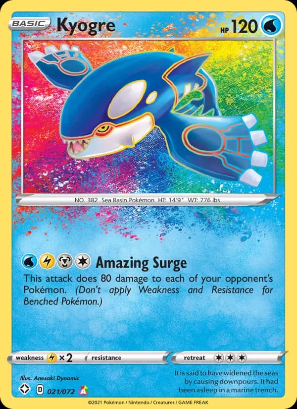 Kyogre — Shining Fates card #21