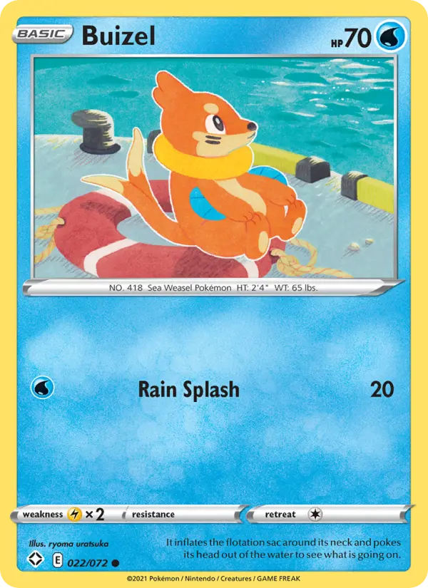 Buizel — Shining Fates card #22