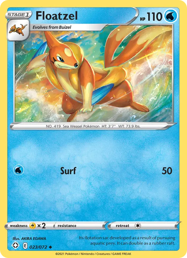 Floatzel — Shining Fates card #23