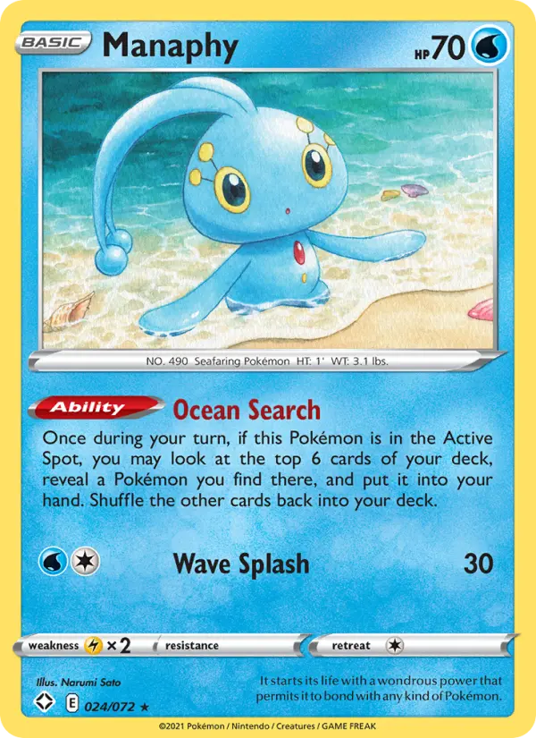 Manaphy — Shining Fates card #24