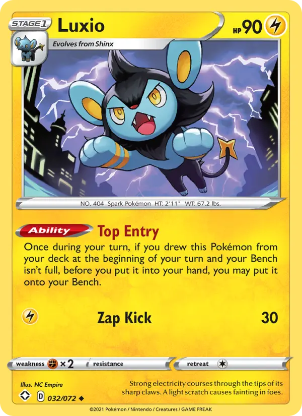 Luxio — Shining Fates card #32