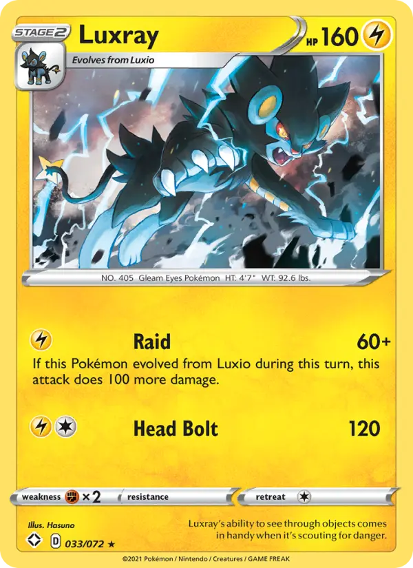 Luxray — Shining Fates card #33