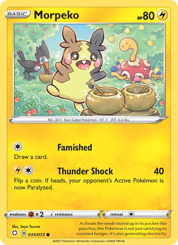 Morpeko — Shining Fates card #35