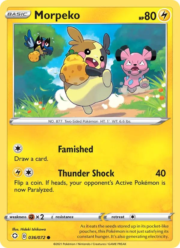 Morpeko — Shining Fates card #36