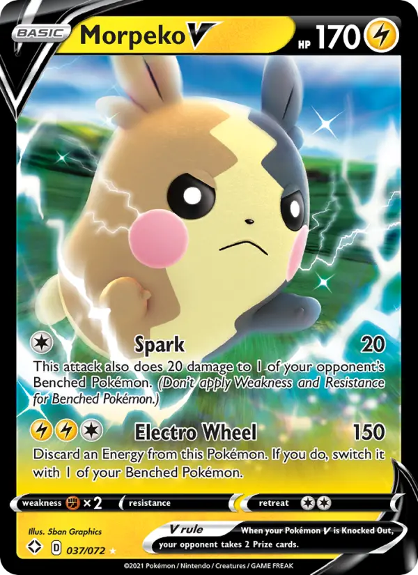 Morpeko V — Shining Fates card #37