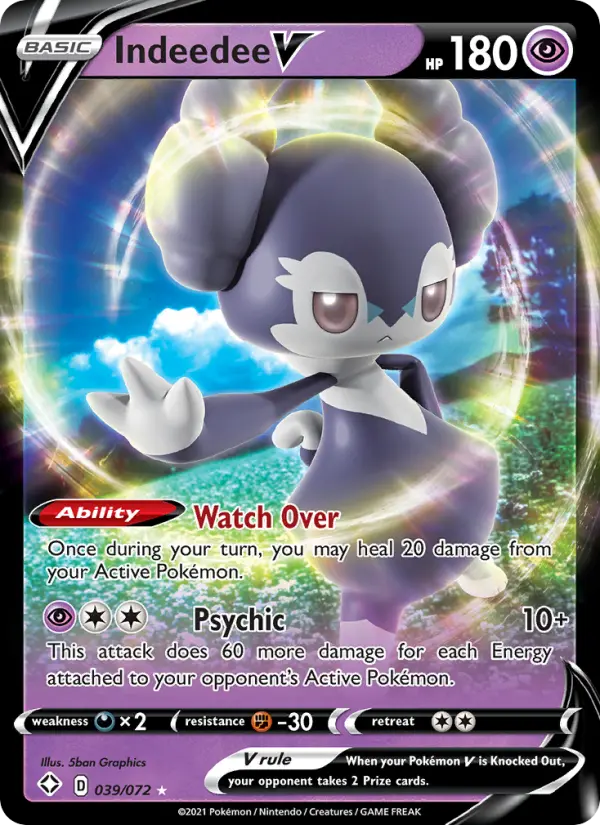 Indeedee V — Shining Fates card #39