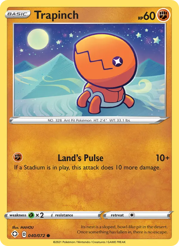 Trapinch — Shining Fates card #40