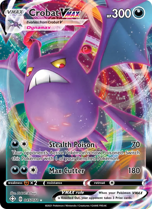 Crobat VMAX — Shining Fates card #45