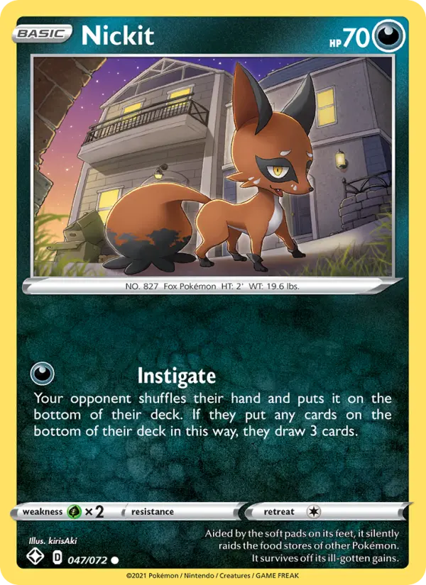 Nickit — Shining Fates card #47