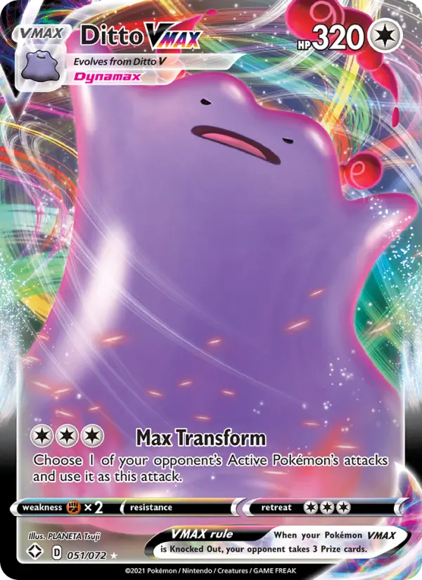 Ditto VMAX — Shining Fates card #51