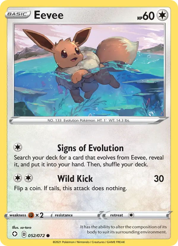 Eevee — Shining Fates card #52