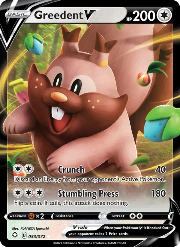 Greedent V — Shining Fates card #53