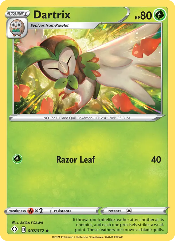 Dartrix — Shining Fates card #7