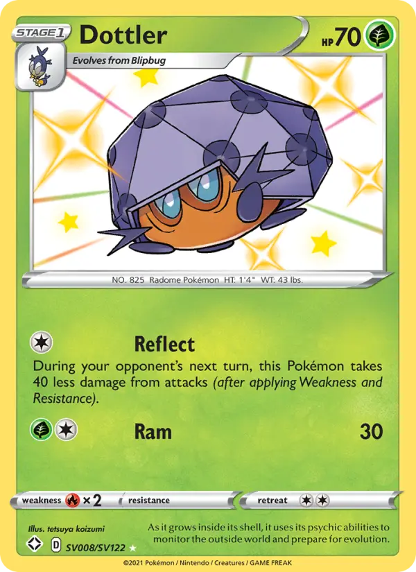 Dottler — Shining Fates card #SV008