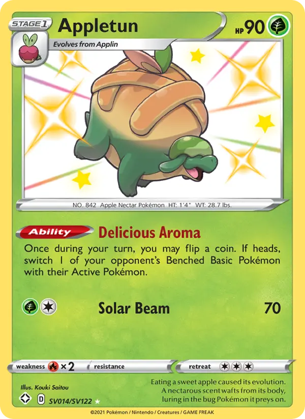 Appletun — Shining Fates card #SV014