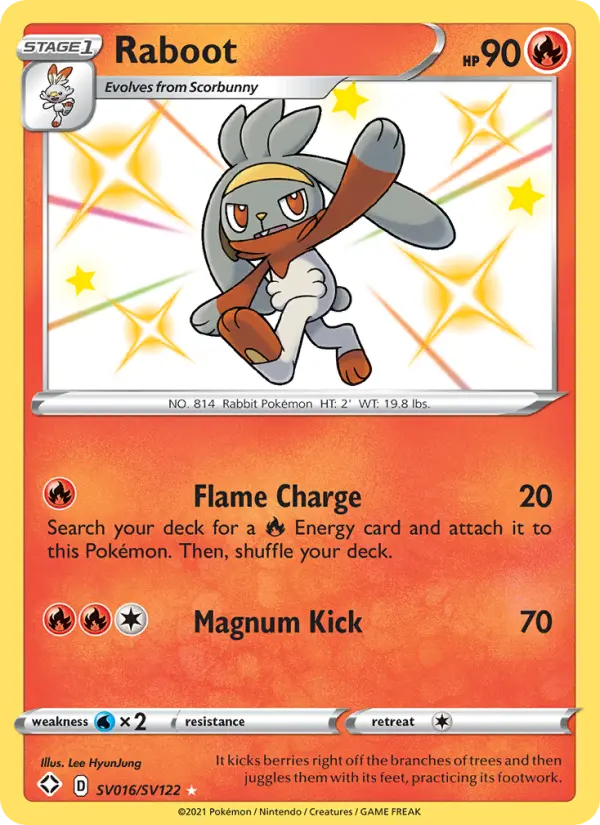 Raboot — Shining Fates card #SV016
