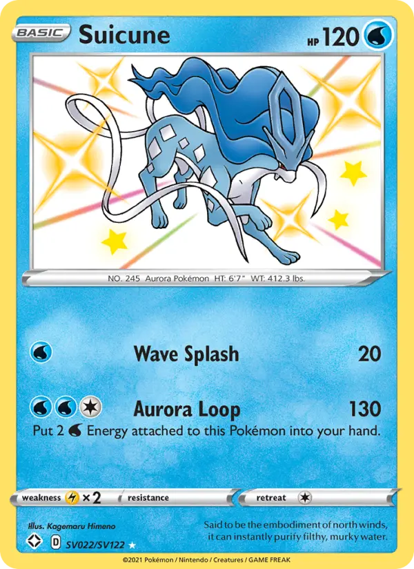 Suicune — Shining Fates card #SV022