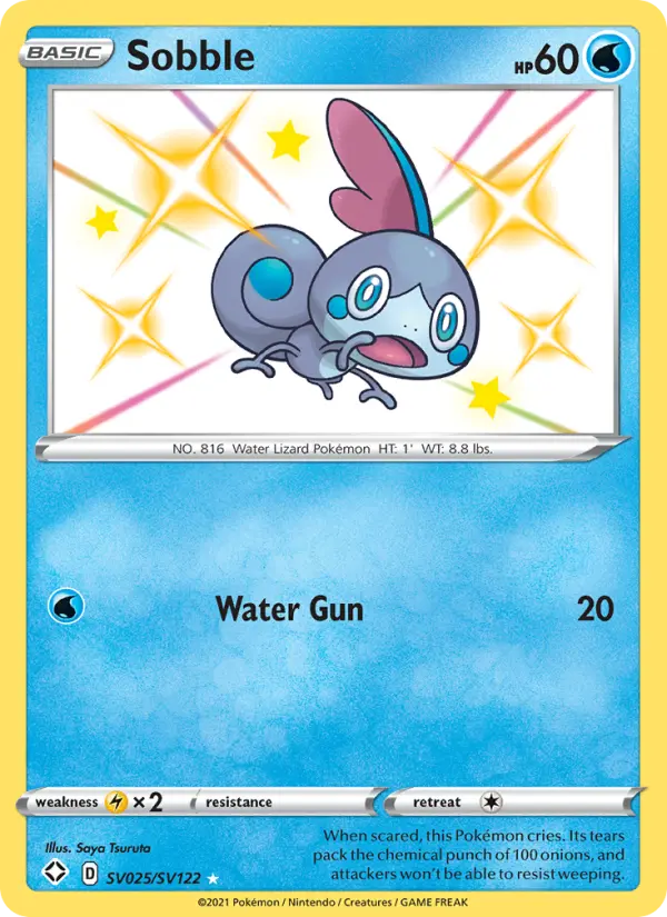 Sobble — Shining Fates card #SV025