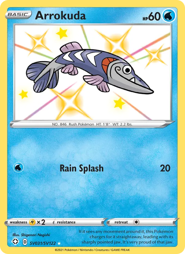 Arrokuda — Shining Fates card #SV031