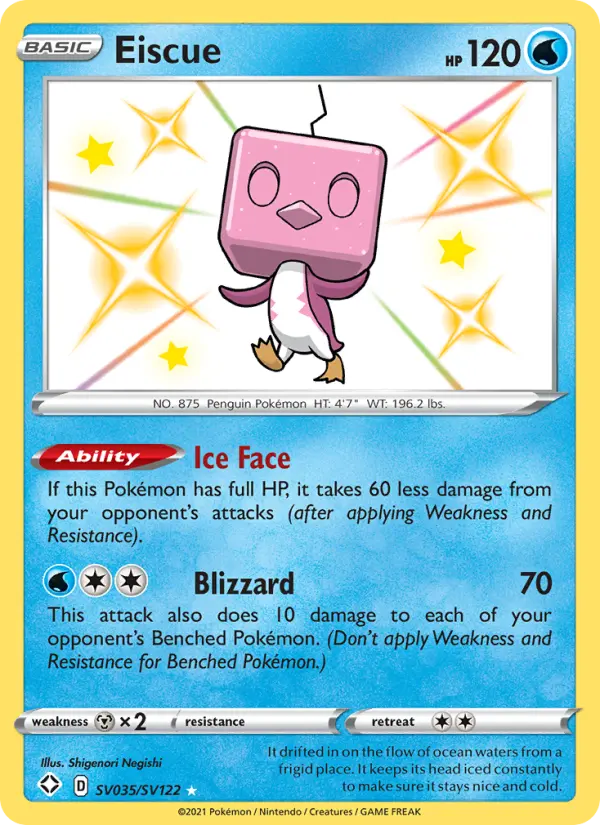 Eiscue — Shining Fates card #SV035