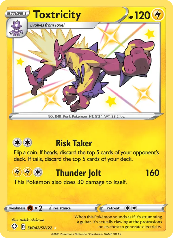 Toxtricity — Shining Fates card #SV042