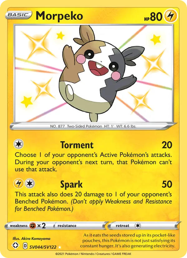 Morpeko — Shining Fates card #SV044