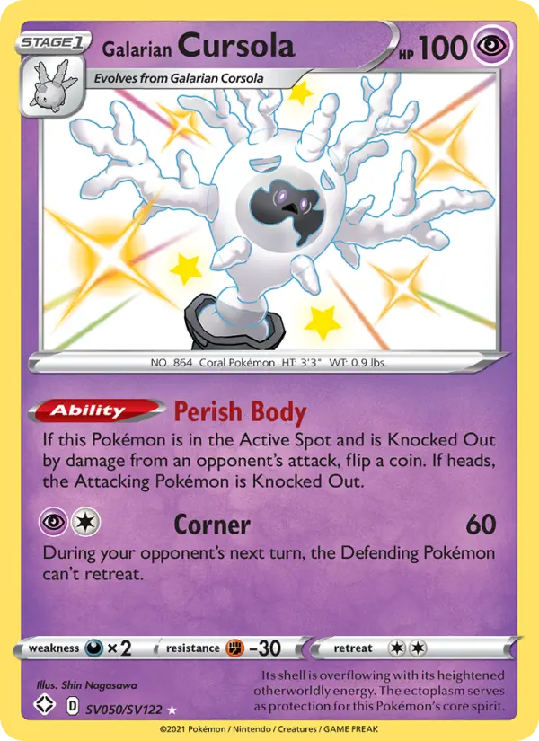 Galarian Cursola — Shining Fates card #SV050