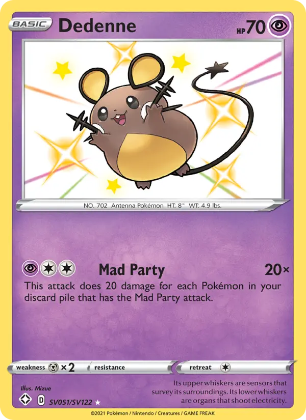 Dedenne — Shining Fates card #SV051