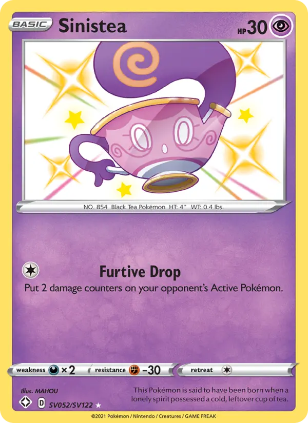 Sinistea — Shining Fates card #SV052