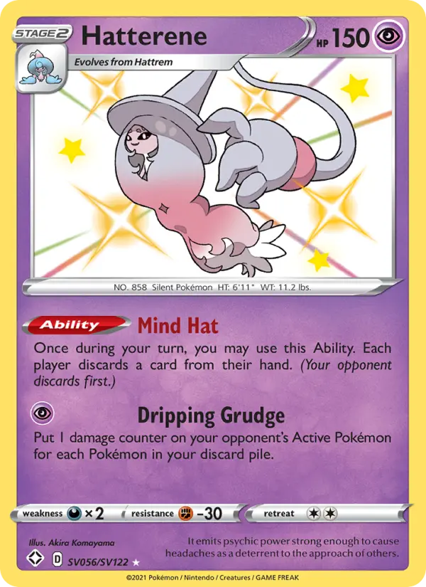 Hatterene — Shining Fates card #SV056