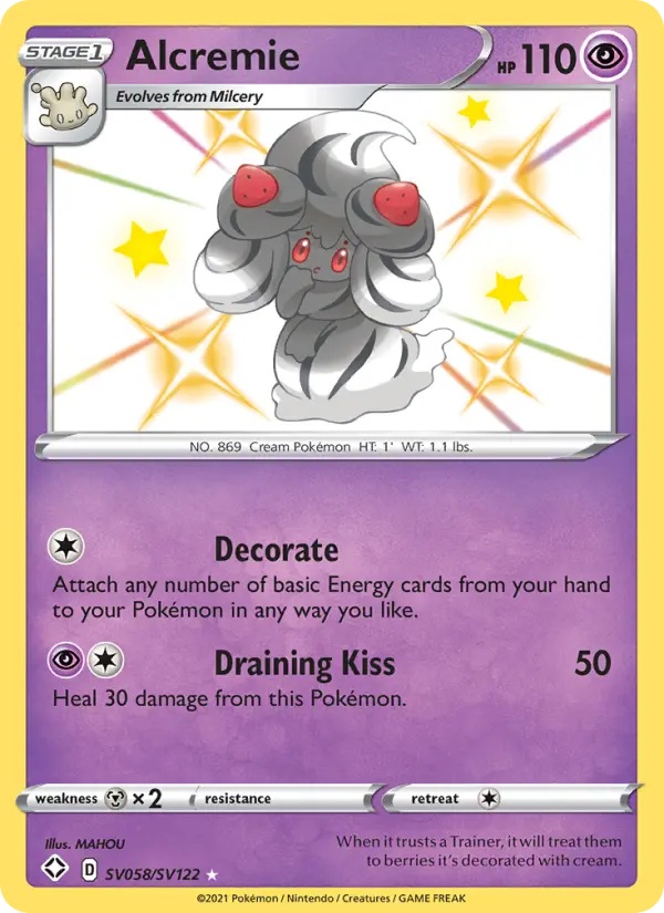 Alcremie — Shining Fates card #SV058