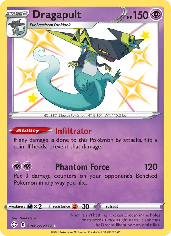 Dragapult — Shining Fates card #SV062