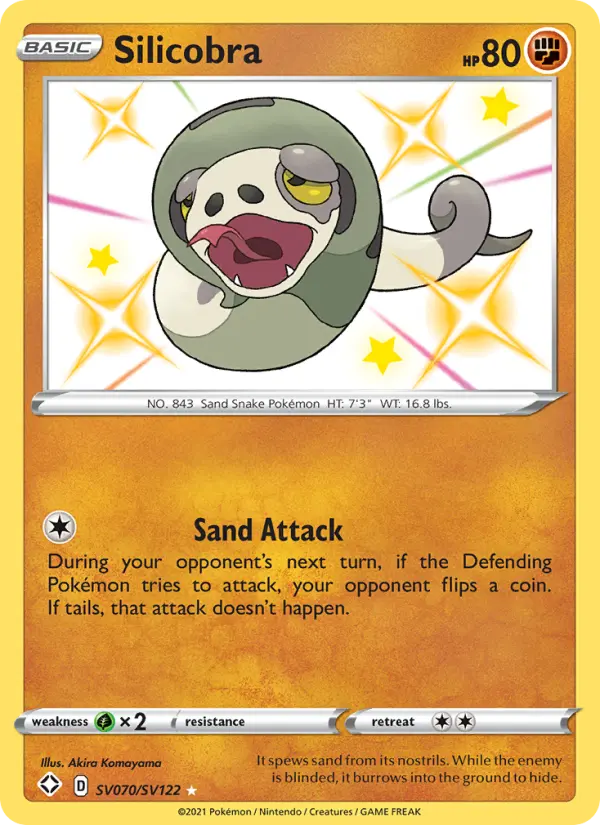 Silicobra — Shining Fates card #SV070