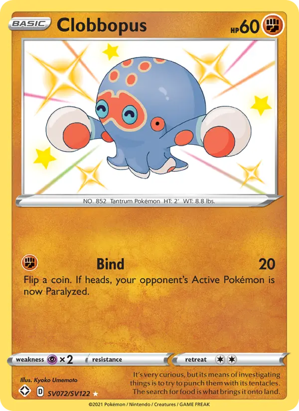 Clobbopus — Shining Fates card #SV072