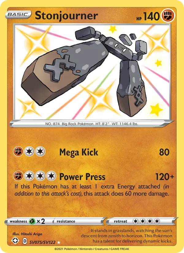Stonjourner — Shining Fates card #SV075