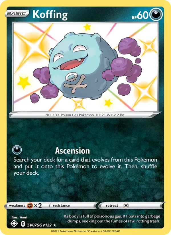Koffing — Shining Fates card #SV076