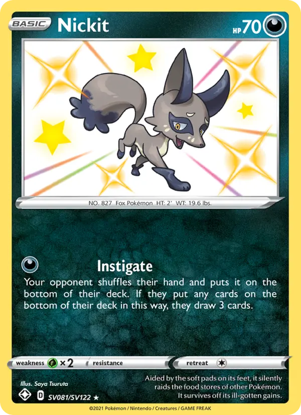 Nickit — Shining Fates card #SV081
