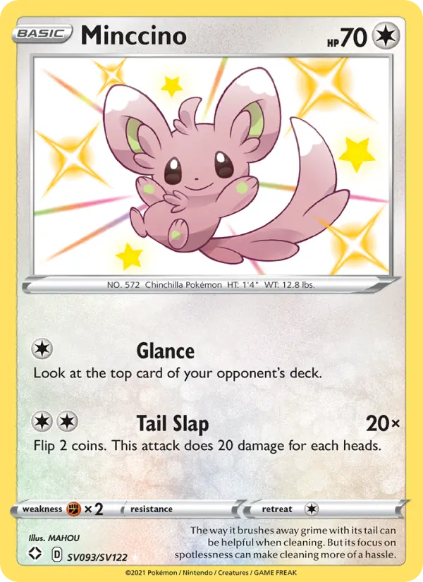 Minccino — Shining Fates card #SV093