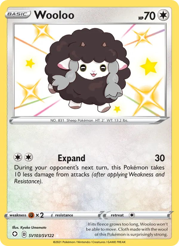 Wooloo — Shining Fates card #SV103