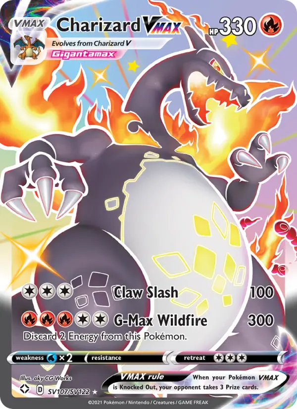 Charizard VMAX — Shining Fates card #SV107