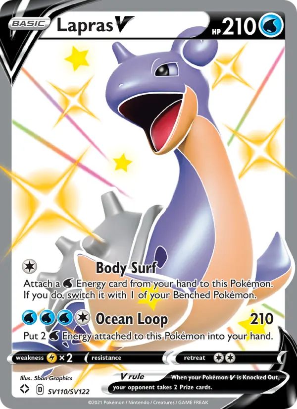 Lapras V — Shining Fates card #SV110