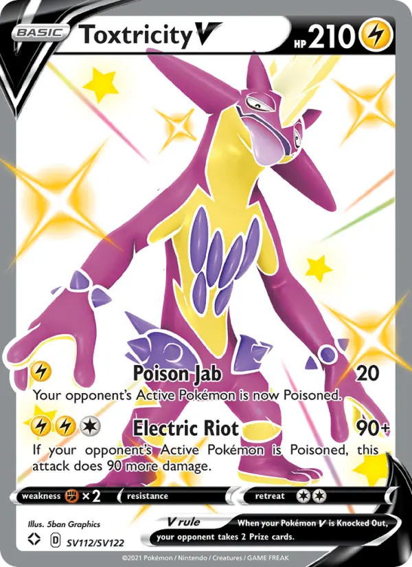 Toxtricity V — Shining Fates card #SV112