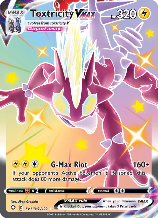 Toxtricity VMAX — Shining Fates card #SV113
