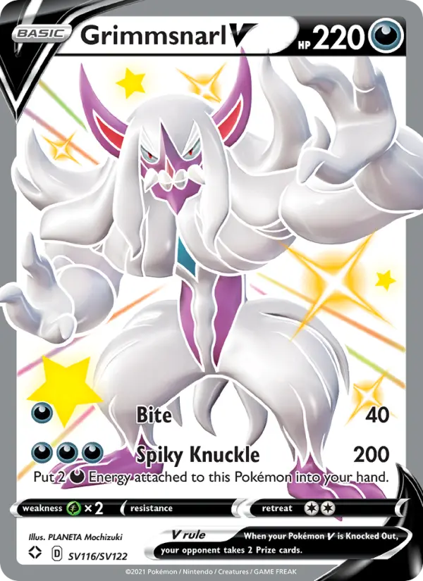 Grimmsnarl V — Shining Fates card #SV116