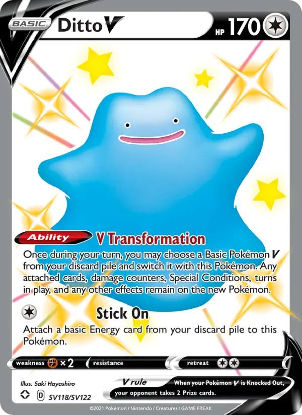 Ditto V — Shining Fates card #SV118