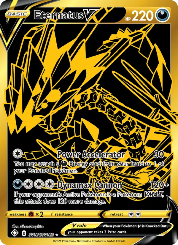 Eternatus V — Shining Fates card #SV121