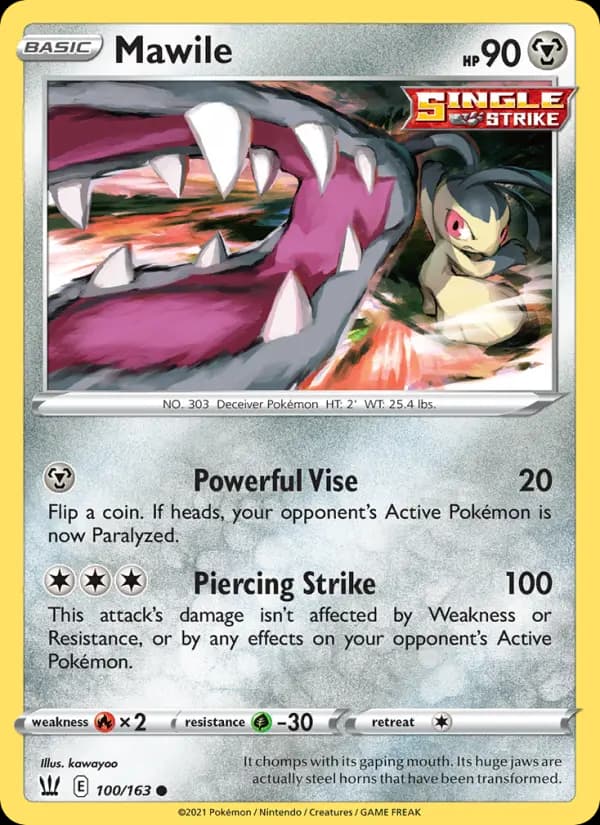 Mawile — Battle Styles card #100