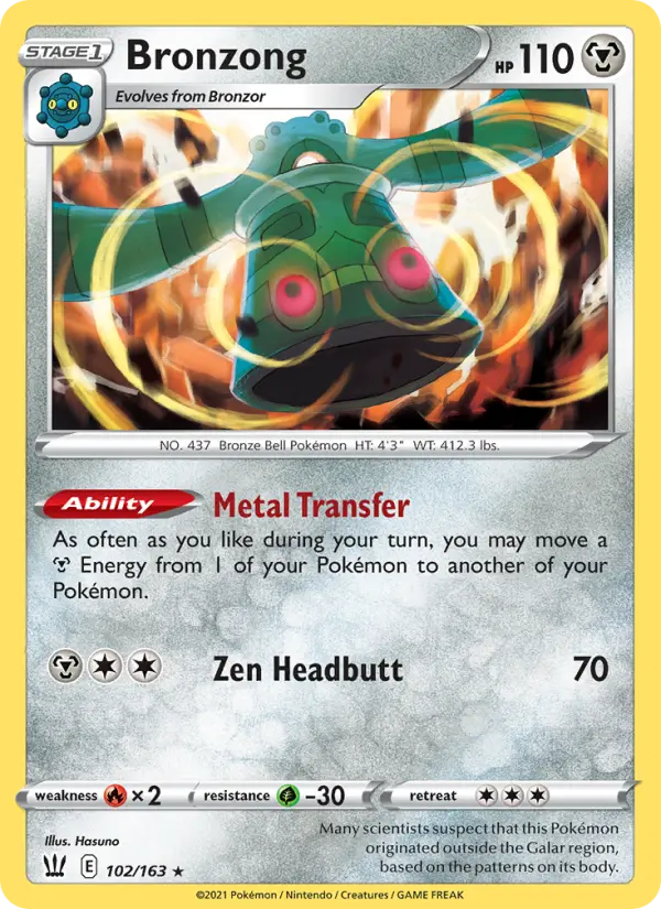 Bronzong — Battle Styles card #102